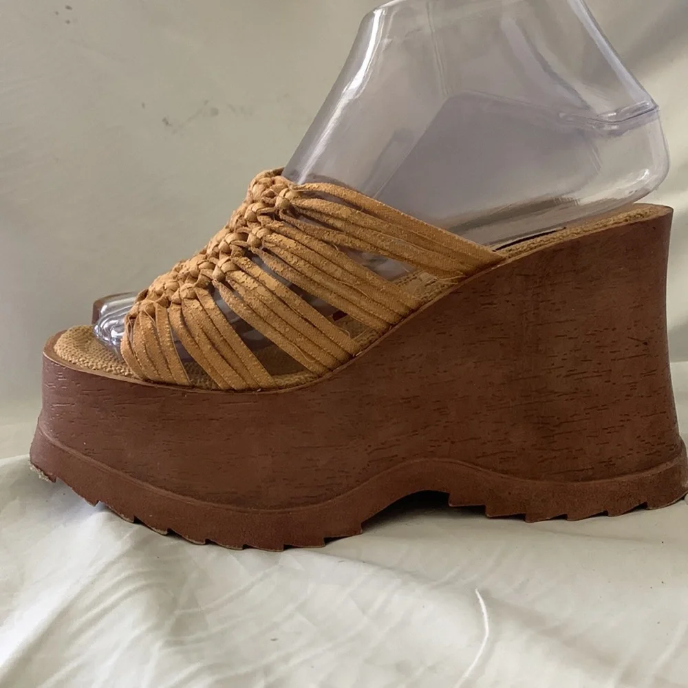 90’s/Y2K Vintage Chunky Platform Sandals/Mules - Picture 4 of 10